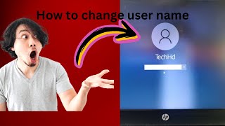 How to change user name  windows 10 [upl. by Sender]