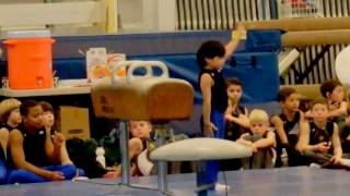 Jarels Pommel Horse routine at 2011 Apollo Gymnastics Meet [upl. by Fiedling]