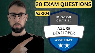 AZ204 Azure Developer Associate 20 Exam Questions [upl. by Glenine854]