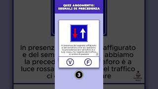 Quiz patente B Argomento Segnali Di Precedenza [upl. by Eilsil]