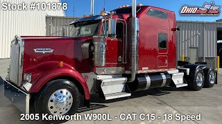 2005 KENWORTH W900L  101878  SOLD [upl. by Ackler286]