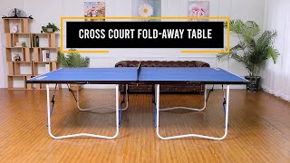 Classic Sport Cross Court Fold Away Table Tennis Table [upl. by Dwight181]