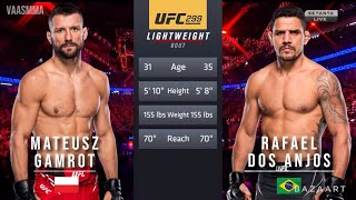 MATEUSZ GAMROT VS RAFAEL DOS ANJOS FULL FIGHT UFC 299 [upl. by Emerald]