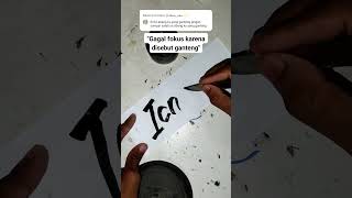 Salting berujung salah bikin nama asmr tulisantangan calligraphy [upl. by Yendyc]