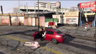 Grand Theft Auto V Gameplay Franklin Steals A Car From A Movie Set amp Assassinates Jackson Skinner [upl. by Siuoleoj293]