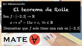 Teorema de Rolle Ejemplo 5 [upl. by Chandless583]