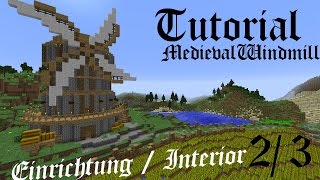 Minecraft Tutorial  Mittelalterliche Windmühle  Medieval Windmill Deutsch Part23 [upl. by Alletsirhc]