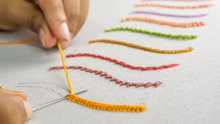 10 Most Strange Hand Embroidery Stitches for Beginners [upl. by Aveneg]