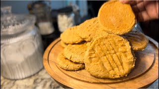 3 Ingredient Peanut Butter Cookies Tasty [upl. by Kresic]