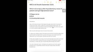 MRCS Recalls September 2024 [upl. by Milburr]