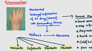 Extravasation of chemotherapy drugs cancer pharmacology [upl. by Aikemahs]