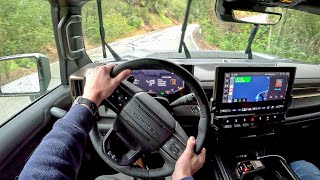 2024 GMC Hummer EV SUV  Rainy POV First Drive Binaural Audio [upl. by Tavis]