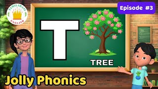 Jolly Phonics T Phonics Sound T Phonics Song Quiz Fun Fact  Ep3 Tamilarasi English [upl. by Shreeves]