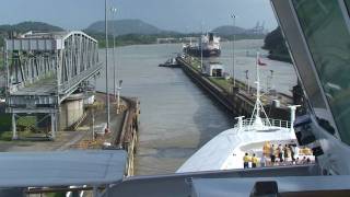 quotDisney Wonderquot Inaugural Westbound Panama Canal Transit on January 12 2011 [upl. by Brietta866]