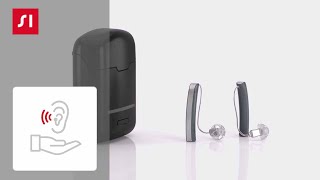 How to turn your Styletto hearing aids on and off  Signia hearing aids [upl. by Esirehs]