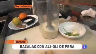 Receta de Bacalao con alioli de pera ED [upl. by Novar]