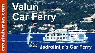 Car Ferry Valun Jadrolinija Croatia [upl. by Groh]