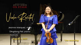 Violin Recital Jeanne Marquez violin Dingdong Fiel piano [upl. by Ailegnave]