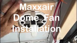 Maxxair Dome Fan in Van shower [upl. by Eiboh]