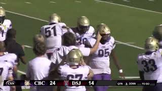 CBC Varsity Football vs DeSMET HIGHLIGHTS [upl. by Orecic]