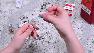 Estradiol Valerate Injection Meded Instructional Video by ReUnite Rx  Arabic [upl. by Haraj]