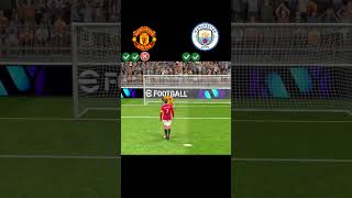 Man United vs Man City 🔥 Longest penalty kick ever 🔥🔥football manchesterderby efootball2024 [upl. by Aknahs]