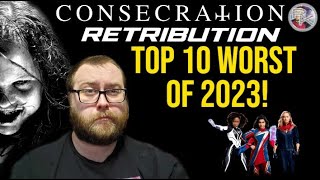 The Top 10 WORST Movies of 2023 [upl. by Yvi]