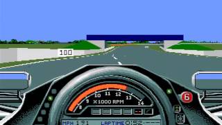 F1GP Amiga version Silverstone 1 lap  old setup [upl. by Gershon]