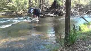 How to cross a river safely by AdventurePro [upl. by Yenahpets]