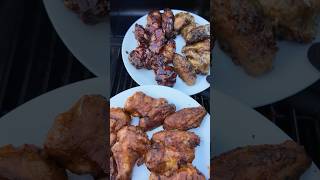 Making chicken wings on the Traeger food cooking chicken wings chickenwings [upl. by Sankaran]