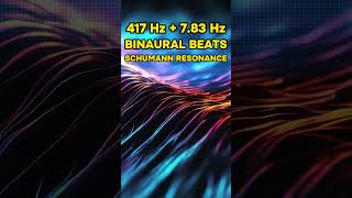 Binaural Beats 417 Hz Theta Frequency Pure Tone [upl. by Rozek]