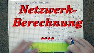 Netzwerkberechnung 47  Superposition Stromquellenanteile [upl. by Born]