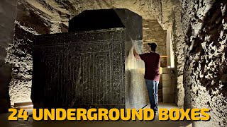 24 Batteries or Sarcophaguses Underground in Egypt  Saqqara Egypt 🇪🇬 ⚡️ [upl. by Marciano74]