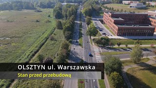 Olsztyn  ul Warszawska przed przebudową  20092024  Widok z drona  DJI Air 3 4K [upl. by Kirenoj]