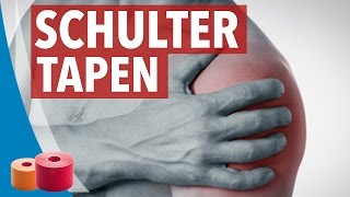 SCHULTER TAPEN ANLEITUNG  Kinesiology komplett Anleitung [upl. by Netnilc]