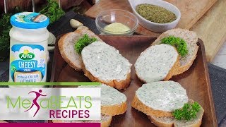 Arla Homemade Garlic Cheesy Spread  Metabeats Recipe [upl. by Richey649]