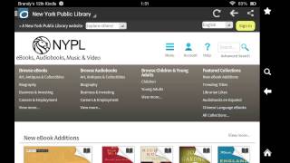 Downloading NYPL eBooks with the Kindle Fire [upl. by Yelhak]