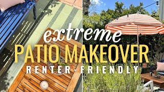 DIY Backyard Patio Makeover on a Budget 🏡🪴 EASY Outdoor Living Space Ideas [upl. by Hannad]