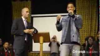 Will Smith surprises students in their school assembly [upl. by Adni813]