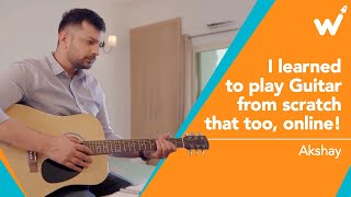 quotLearnt guitar from scratch now improvingquot says Akshay  Student Testimonial  WhiteHat Jr [upl. by Malley653]