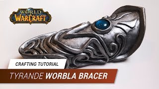 Crafting Tutorial Worbla´s Pearly Art Bracer Tyrande Whisperwind  JakCosplay [upl. by Fadil]