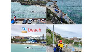 Newquay beach ⛱️🏖️ Cornwall priteesrivastava6051 [upl. by Egnalos]