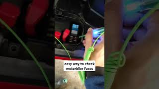 easy way to check motorbike fuses shorts otomotif mekanik bengkel motorcycle [upl. by Ralf721]