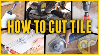 5 Ways to Cut Tile  Everything You Need to Know for Your First Tile Project [upl. by Kirsch]