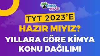 TYT 2023e Hazır Mıyız Hangi Konular Çıkacak TYT Kimya Yıllara Göre Konu Dağılımı 🎯 Kimya Adası [upl. by Odlopoel]