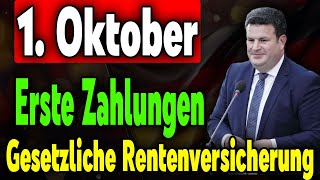 Gesetzliche Rentenversicherung Ab 1 Oktober erste Zahlungen für Rentner [upl. by Nonez]