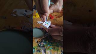 customising my keyboard part 5 art acrylic artist painting paintingstyles acrylicpainting [upl. by Yrtnahc]