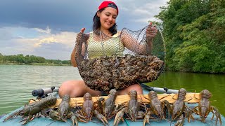 How I Caught and Cooked My First Crayfish From a Catch to the Most Delicious Treat [upl. by Venable]