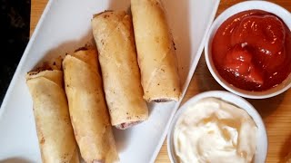 Chicken Spring Cheese Rolls by cooking with saima 🇬🇧 [upl. by Kostival]