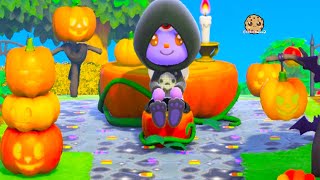 Building A Pumpkin Patch  Halloween Animal Crossing New Horizons [upl. by Ellednahs]